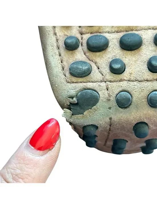 Tod’s Gommino Driving Loafers Brown Leather Tie Pebble Sole Men’s 7 Italy - Picture 9 of 9